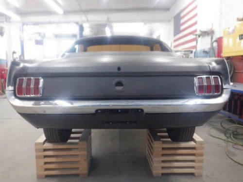 1965 Mustang Fastback! Now the bumper fits nicely in its pocket with a much tighter gap!… metal fab section