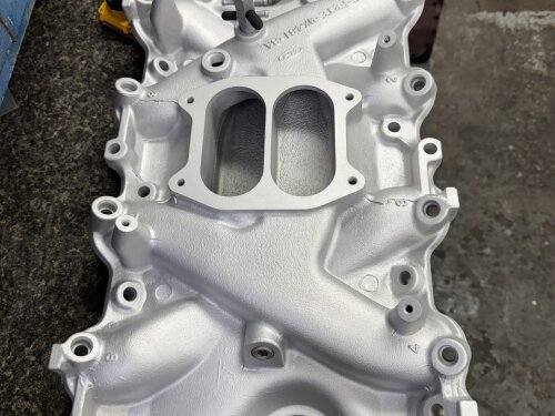 Before and after vapor blasting